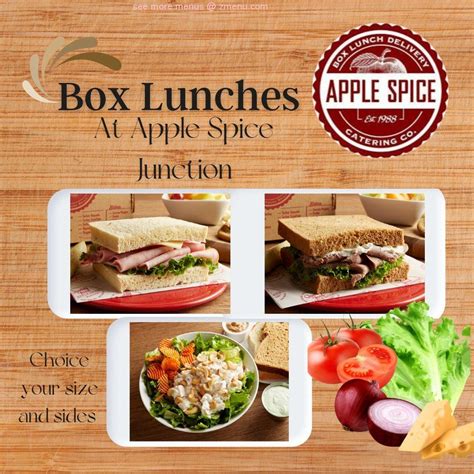 apple spice junction box lunch menu|apple spice junction la plata.